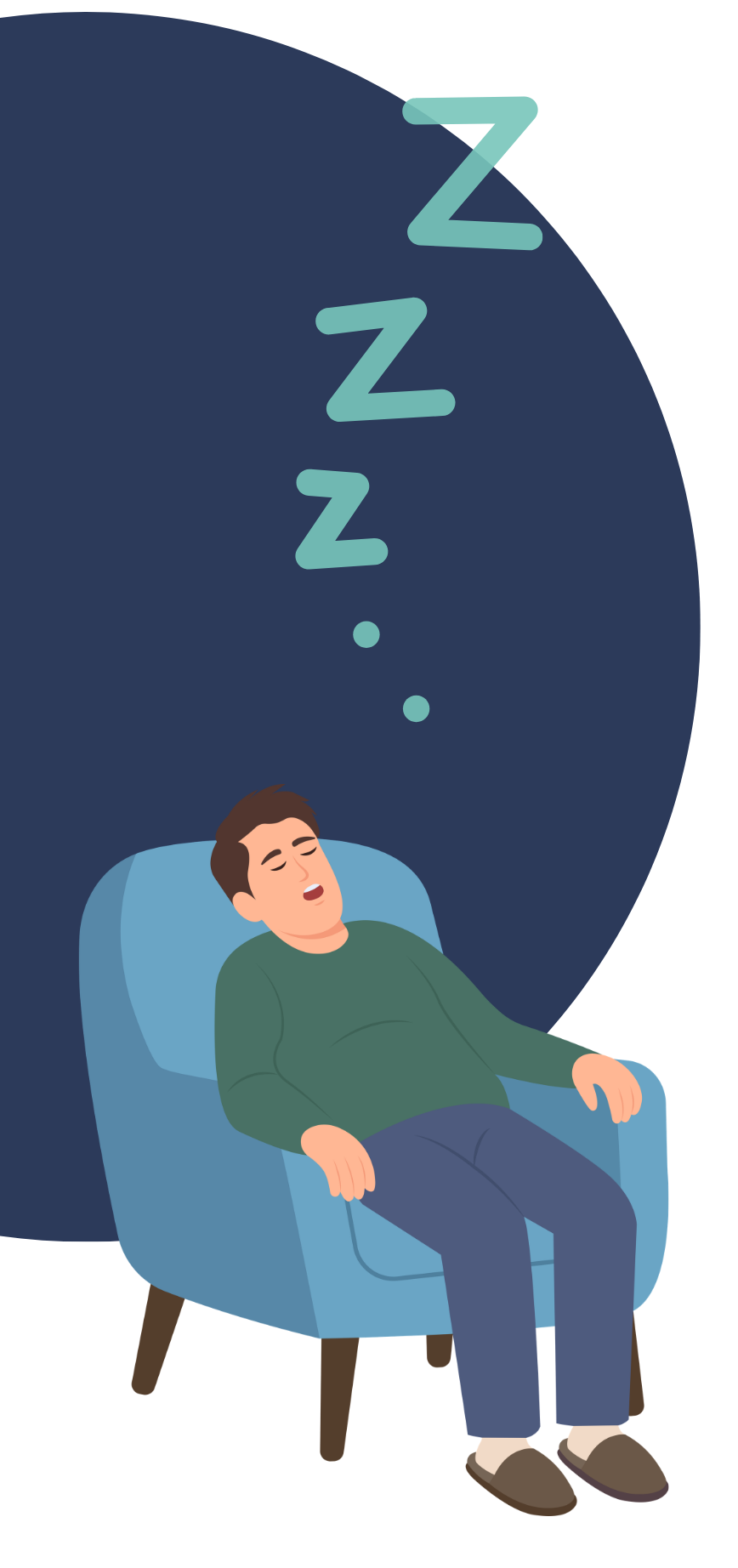Who is most at risk of developing sleep apnoea?